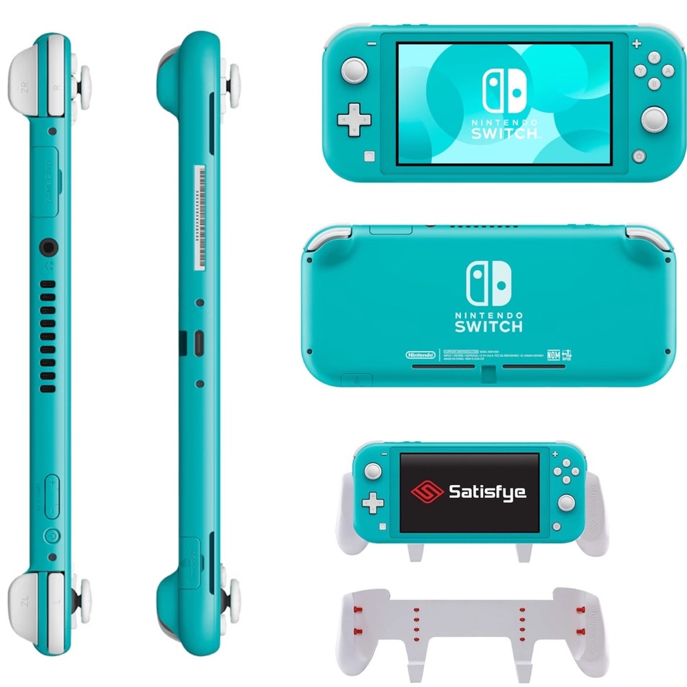 Nintendo Switch Lite Game System Console SATISFYE GRIP & Carrying Case - Picture 3 of 11